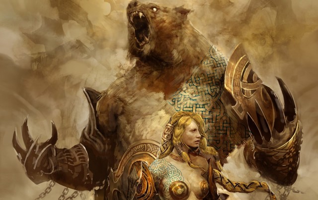 concept art for guildwars 2 is boobtastic. concept art for guildwars 2 is boobtastic.